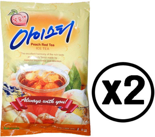 대호 복숭아 아이스티 고형차, 1kg, 1개입, 2개, 1kg