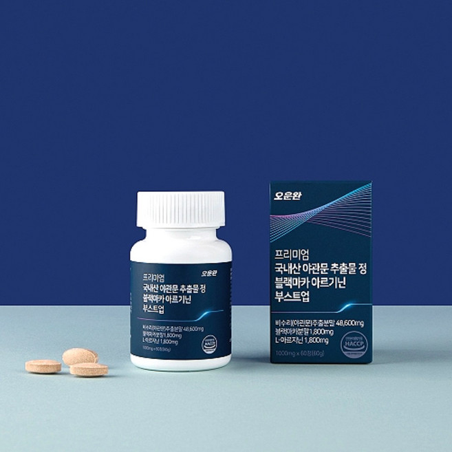 오운완 남성건강 국내산 야관문 추출물 블랙마카 아르기닌 부스트업 1000mg 60정(2개월분), 1개, 60정