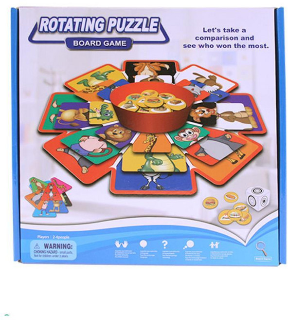 5살 6살 유아놀이 보드게임 블루로테이팅 퍼즐 생일선물, 1개