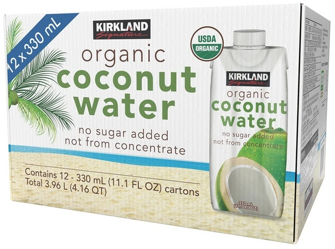 커클랜드 시그니춰 유기농 코코넛워터, 330ml, 12개 - 쿠팡
