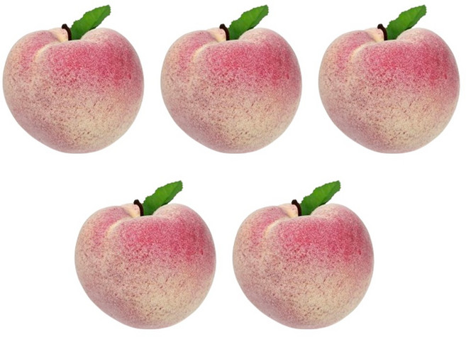 [왓위셀] 인조 복숭아 모형 5p