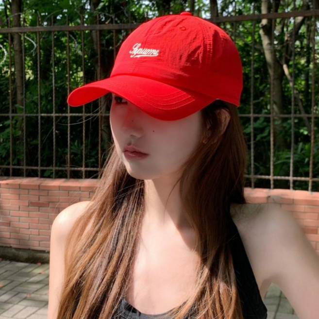 돈워리 남여공용 바스락 워터파크 물놀이 아노락 자수 야구모자 여름모자