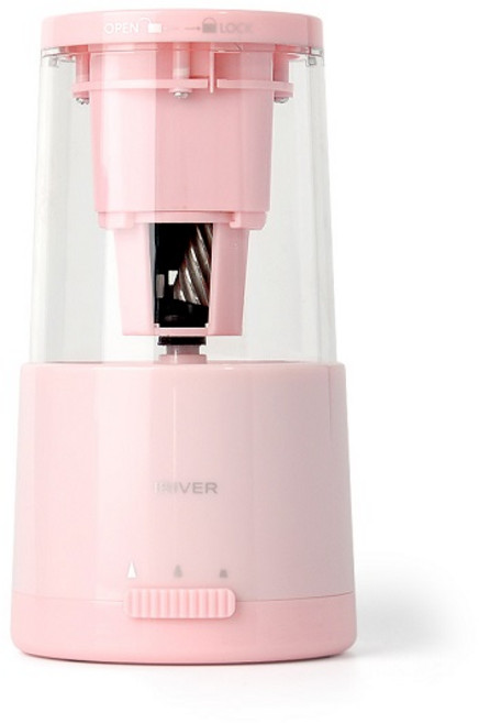 아이리버 IPS-100 자동 상승 무선 전동 연필 깎이 3단 심조절, 1개, 핑크