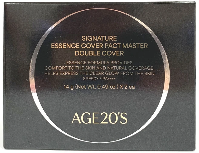 에이지투웨니스 시그니처 에센스 커버 팩트 마스터 더블커버 케이스 14g + 리필 14g 2p, 21호, 1개 - 쿠팡