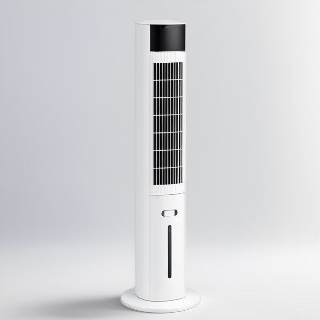 독일기술 저소음 냉풍기 리모컨형 이동식 에어쿨러 초강력 가정용 냉풍기, 화이트