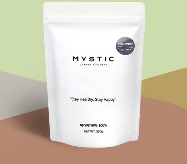 미스틱커피 원두커피 콜롬비아 수프리모, 에스프레소, 500g, 1개