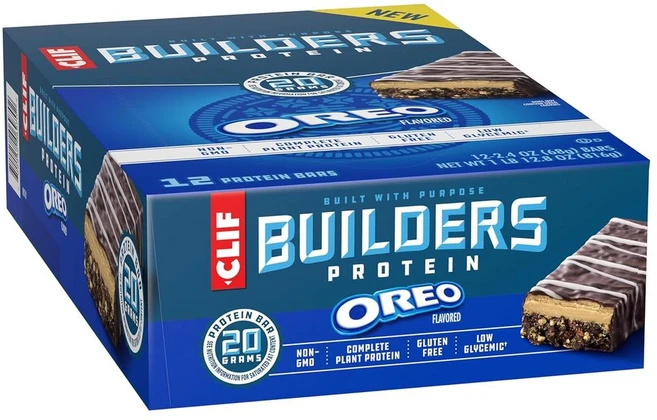 CLIF BUILDERS Protein Bars OREO 클리프빌더스 프로틴 바 오레오, 68g, 12개 - 쿠팡