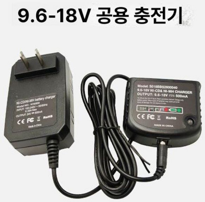 BLACKDECKER 핸드드릴 12v14.4v18v 공구 데커 스크류 무선 드라이버, 충전기-9.6-18v 호환, 1개