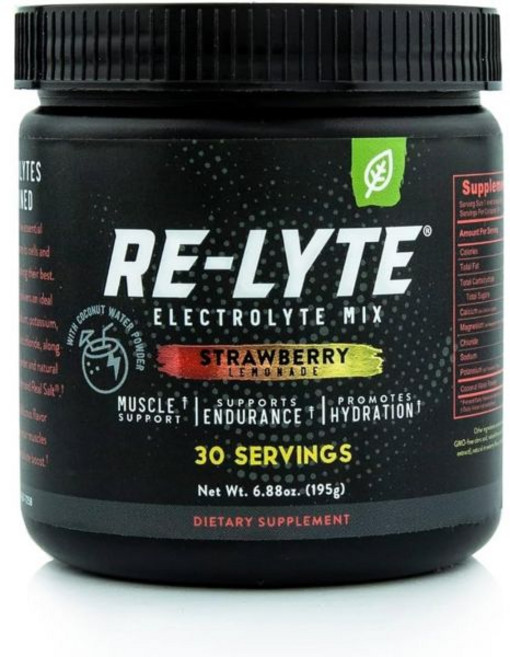 스포츠 운동 음료 믹스 파우더 Relyte 전해질 딸기 레모네이드 6.70온스