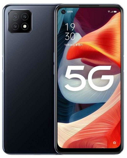 OPPO A73 5G 스마트폰 글로벌 펌웨어 MTk 디멘시티 720 4030mAh 배터리 구글 플레이 후면 카메라 16MP, 01 6G 128G, 01 black, 128GB