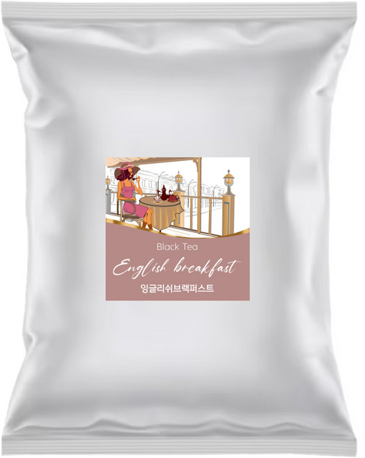 [티스페이스] 프리미엄 잉글리쉬브랙퍼스트 홍차 대용량 1kg 카페용 업소용, 1개, 1개입