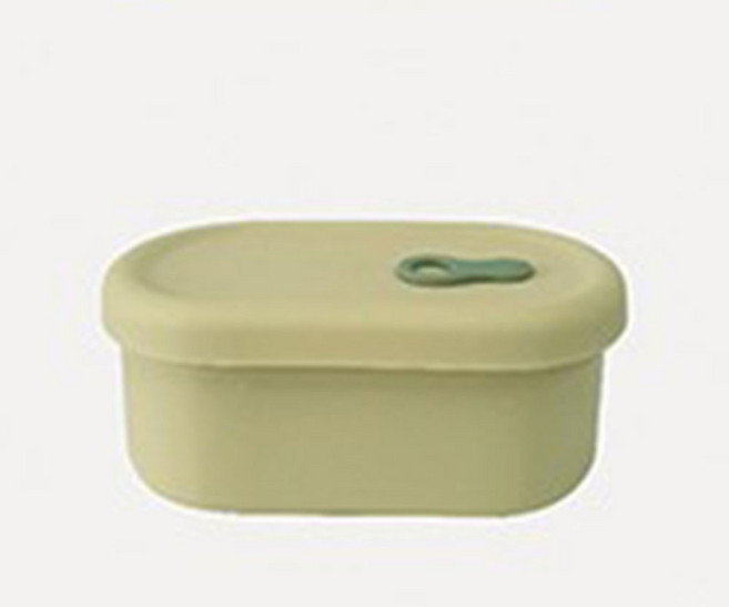 실리콘 스팀볼 타원형 밀폐 반찬통 350ml 국산, 1개