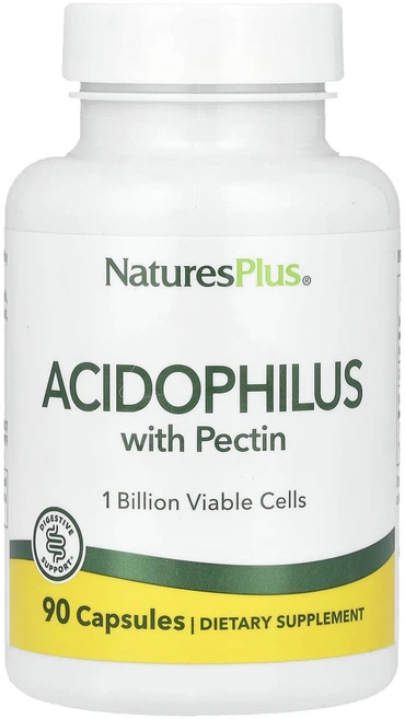 NaturesPlus 애시도필러스 펙틴 함유 캡슐 90정, NaturesPlus애시도필러스펙틴함유캡슐90정, 1개 - 쿠팡