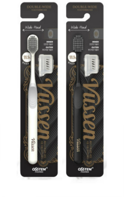 뷰센 더블와이드 칫솔 2개, 1개