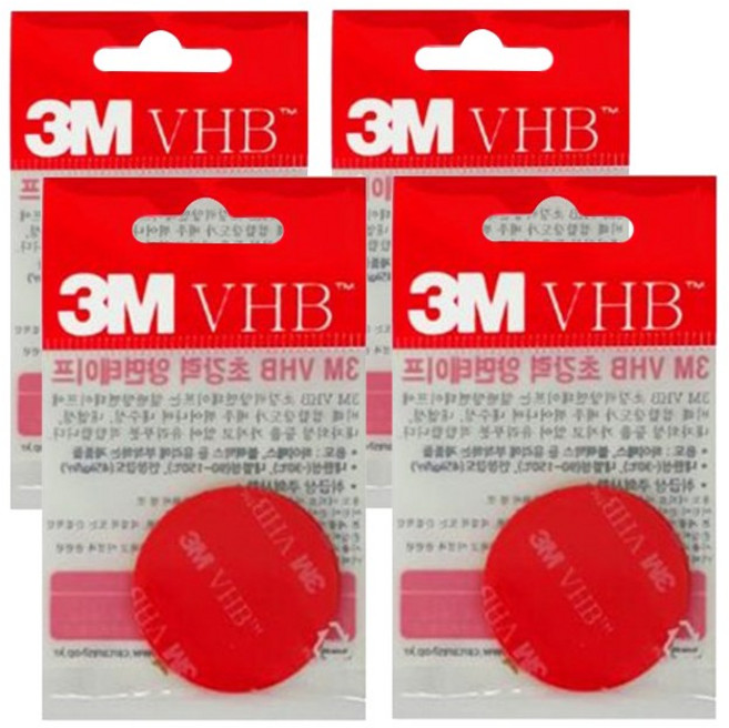 3M VHB 양면테이프 원형 35mm, 4개