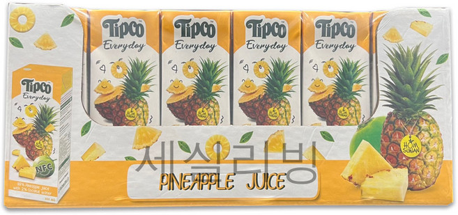 팁코 파인애플 착즙주스 200ml 48개