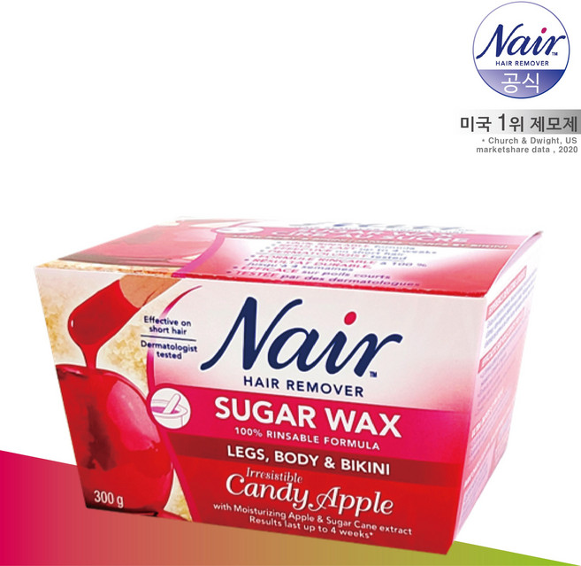 네어 애플 슈가 제모왁스 BODY, 300g, 1개