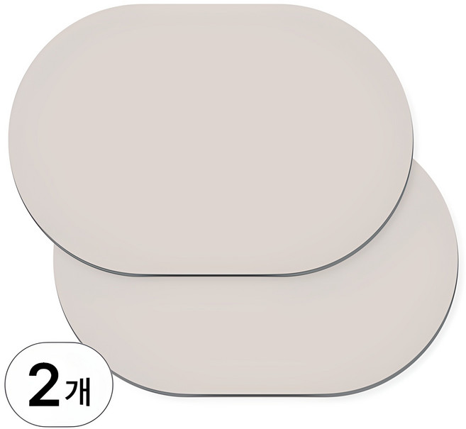 투데이리빙 2개 세트 빨아쓰는 규조토 발매트 모던 욕실 매트 대리석 화장실 미끄럼방지매트 주방 잡화 물흡수 발판, 연그레이