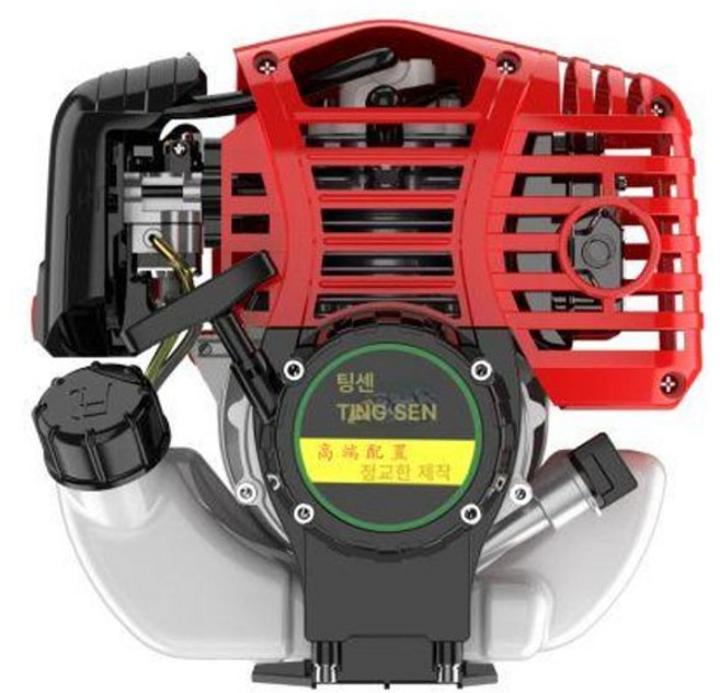 가솔린 예초기 벌초 바퀴 깎는 잡초 관리기 엔진 예취기, 플래그십 모델 엔진 1대, 1개, 기본 색상