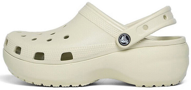 크록스 NC야탑점 여성용 클래식 플랫폼 클로그 베이지 206750-2Y2