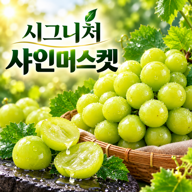 [시그니처] 산지직송 샤인머스켓 특품, 1박스, 5kg(10~11수)