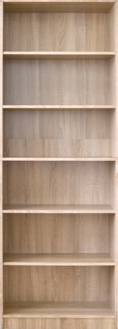 HOPMA歐森大容量高六格書櫃PC-G-1861, 6層, 淺橡木