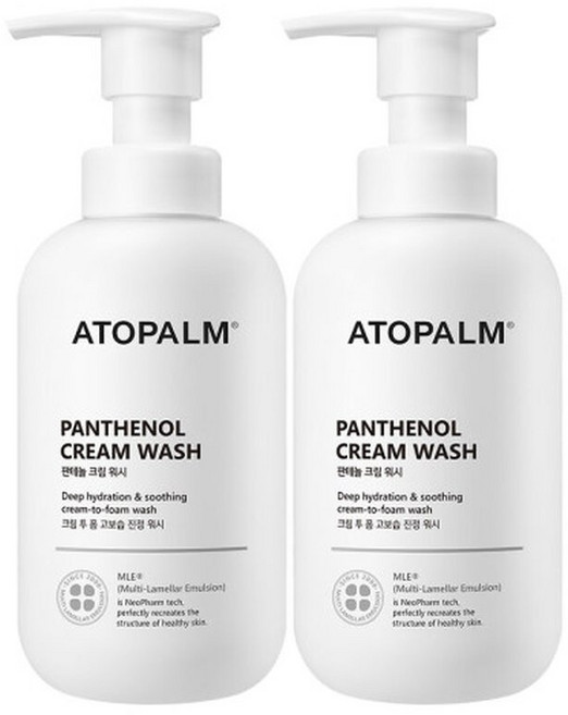 아토팜 판테놀 크림 워시 300mlx2개 (증정 판테놀 로션 23ml 2개), 300ml, 2개