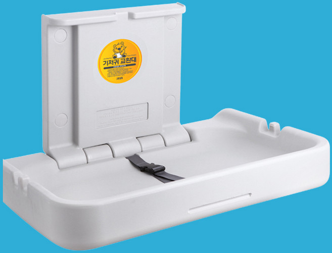 티에스자바 기저귀 교환대 영유아받침대 수유실 공중화장실 침대형 Y-TBC110 가로형, 단품