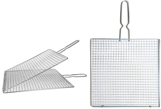 홈베큐 지피니 태망 손잡이 석쇠 중/홈베큐/야외용/테망/손잡이/석쇠 주방용품 > 조리용품 석쇠/철망 손잡이석쇠, 1개