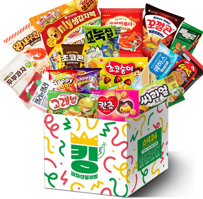 스낵24 인기스낵 킹갓성비 파티 과자선물세트, 과자 22종, 1세트