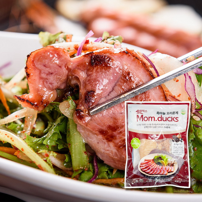 위드쿡 국내산 훈제오리 슬라이스, 2개, 400g