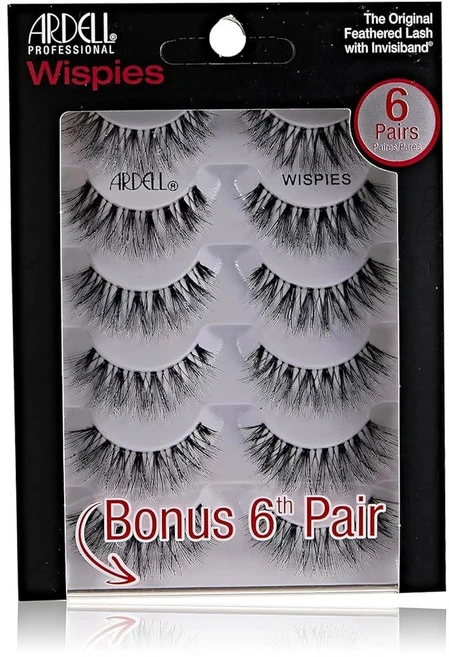 인조 속눈썹 데미 위스피 블랙 6쌍, Wispies Bla, 5 Pair Pa of 1 - 쿠팡