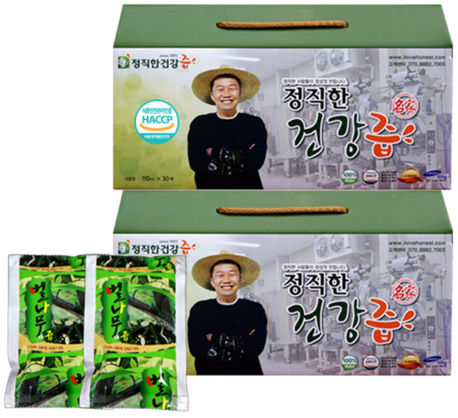 정직한건강즙 국내산 벌나무즙 HACCP 인증, 60개, 110ml