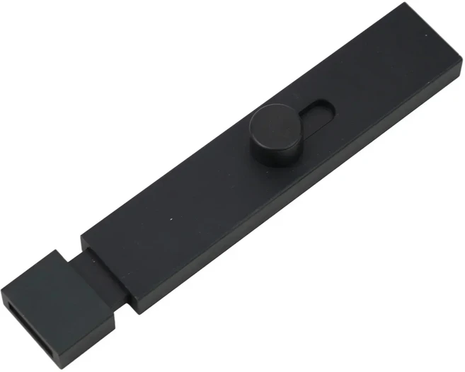도어 볼트 펀치 프리 구멍 없음 버클 Ecurity 잠금 두꺼운 룸 AntiBarn Door HardwareH, 01 CHINA, 07 Black 150mm