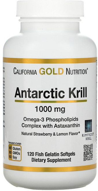 캘리포니아골드뉴트리션 남극 크릴 오일, 120정, 1개