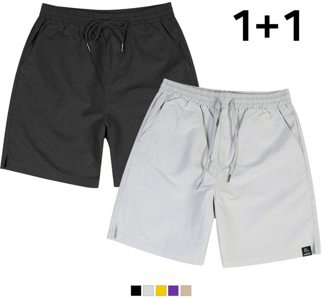 모즈모즈 [1+1] 나일론 밴딩 베이직 쇼츠