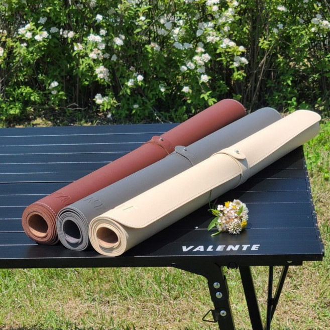 싸핑 캠핑 대형 롤테이블 접이식 폴딩 캠핑테이블 1000 1200 캠핑테이블 매트 방수, 테이블매트(아이보리)