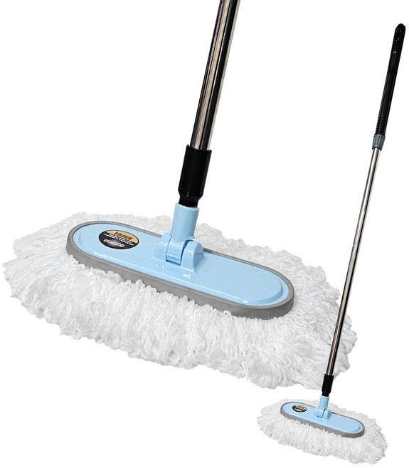 극세사 세차 솔 + 스크류 스텐 자루 120cm, 1세트