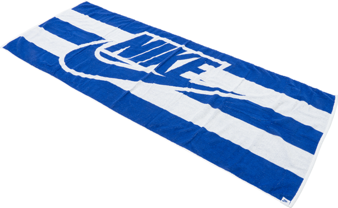 나이키 클럽 풀 타월 HF9408 (119/400/654) 스포츠 타월, 1개, 블루/화이트