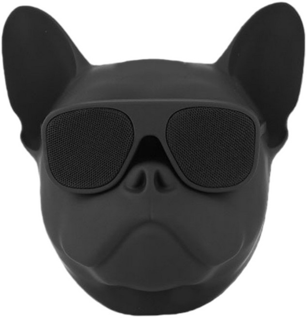 MILLANDA 블루투스 스피커 검투견 만져봐요. 휴대할 수 있는 무선 블루투스 스피커 중저음 선물, 스크럽블랙(10*8*10cm), JFK34123