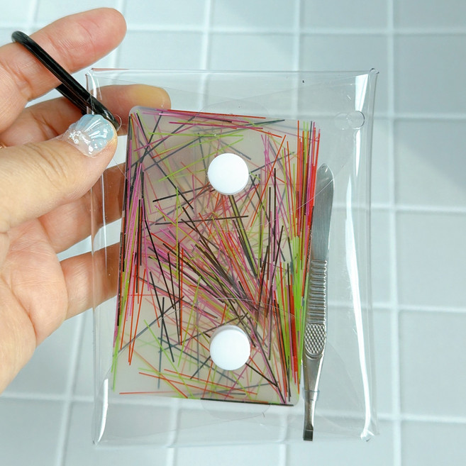 털뽑기 피젯토이 쓸데없는 장난감, 1개, 블랙라인키링