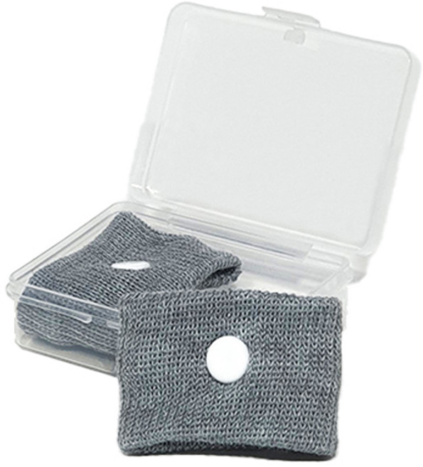 케이디 멀미 입덧 밴드, 그레이(회색) 2개 1세트 + 보관 케이스, 1개