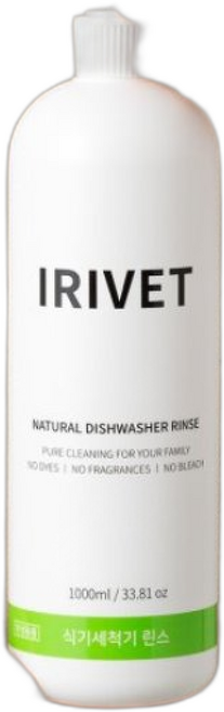아이리벳 식기세척기 린스 대용량 / EWG 그린등급, 1개, 1L