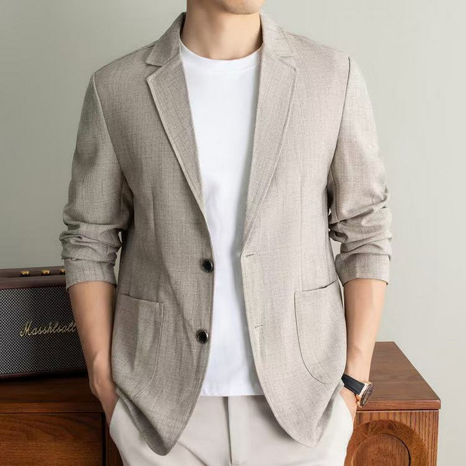 남성 린넨 콤비 자켓 캐주얼 블레이저 간절기 정장 자켓 출근룩