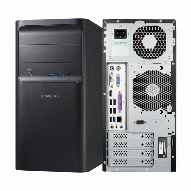 삼성 중고컴퓨터 본체 윈도우11 DB400T9 i7 9700 16GB 960GB, WIN11 Pro, 블랙