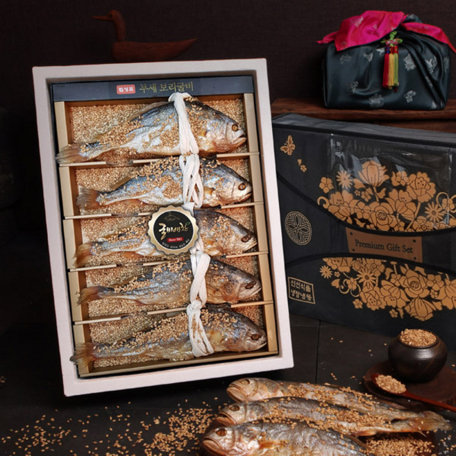 [굴비애찬] 영광 법성포 부세보리굴비 5미 (특대 30~32cm) 선물세트, 1개
