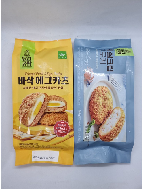 사옹원 바삭에그카츠230g + 게살크림 200g 2종 set 냉동, 1개