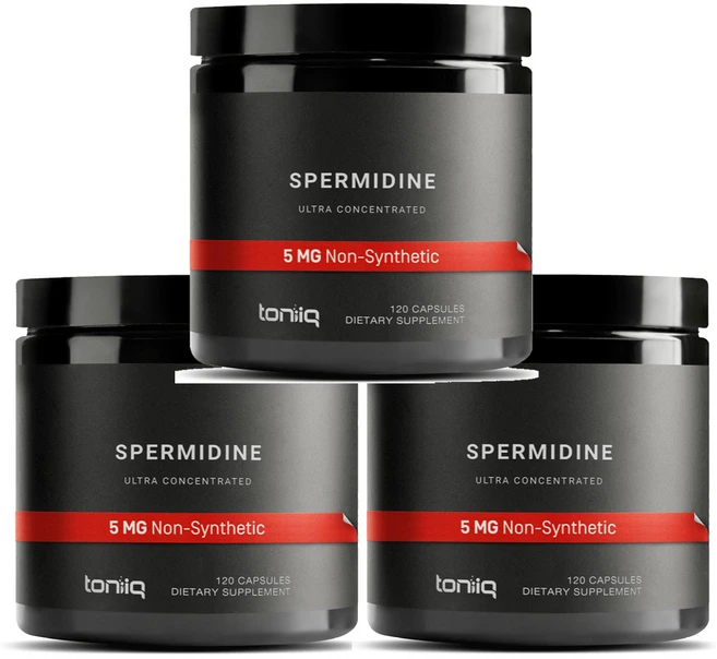 토니큐 스페르미딘 스퍼미딘 쌀배아 폴리아민 120캡슐3통 오토파지, 120정 - 쿠팡