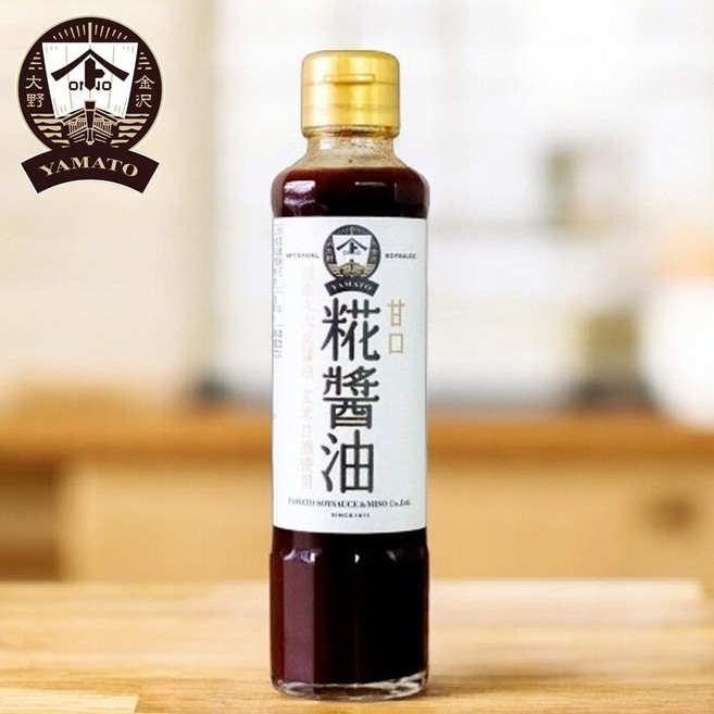 YAMATO 스위트 코지 소이소스 / 삼나무통 3년숙성 끓이지 않은 자연발효 유기농 시간으로 담은 프리미엄 간장, 1개, 180ml