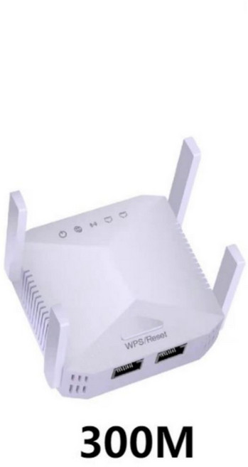 中繼四天線300M WiFi無線訊號延伸器, 1個, 688白